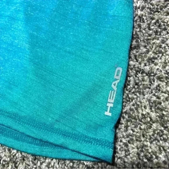 HEAD Tennis Tank Top Womens Size S Ladies Court Scoop Neck Open Back Turquoise - Picture 4 of 7